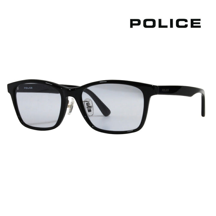 [Authorized Retailer] Police Glasses Sunglasses 2022 Model Fashion Glasses SPLF48J 01KS 53 POLICE Square Wellington Metal Full Rim Cell Men's Light Color UV Protection 