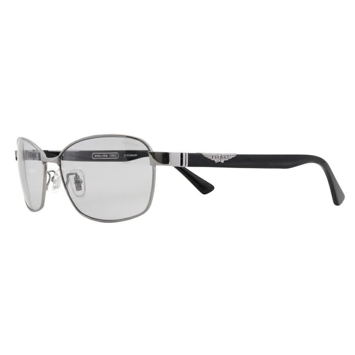 [Authorized Retailer] Police Glasses, Sunglasses, Fashion Glasses, SPLG36J 568N 60 POLICE 2023 Model 2023 Model ORIGINS Origins Metal Full Rim Men's Square Titanium 