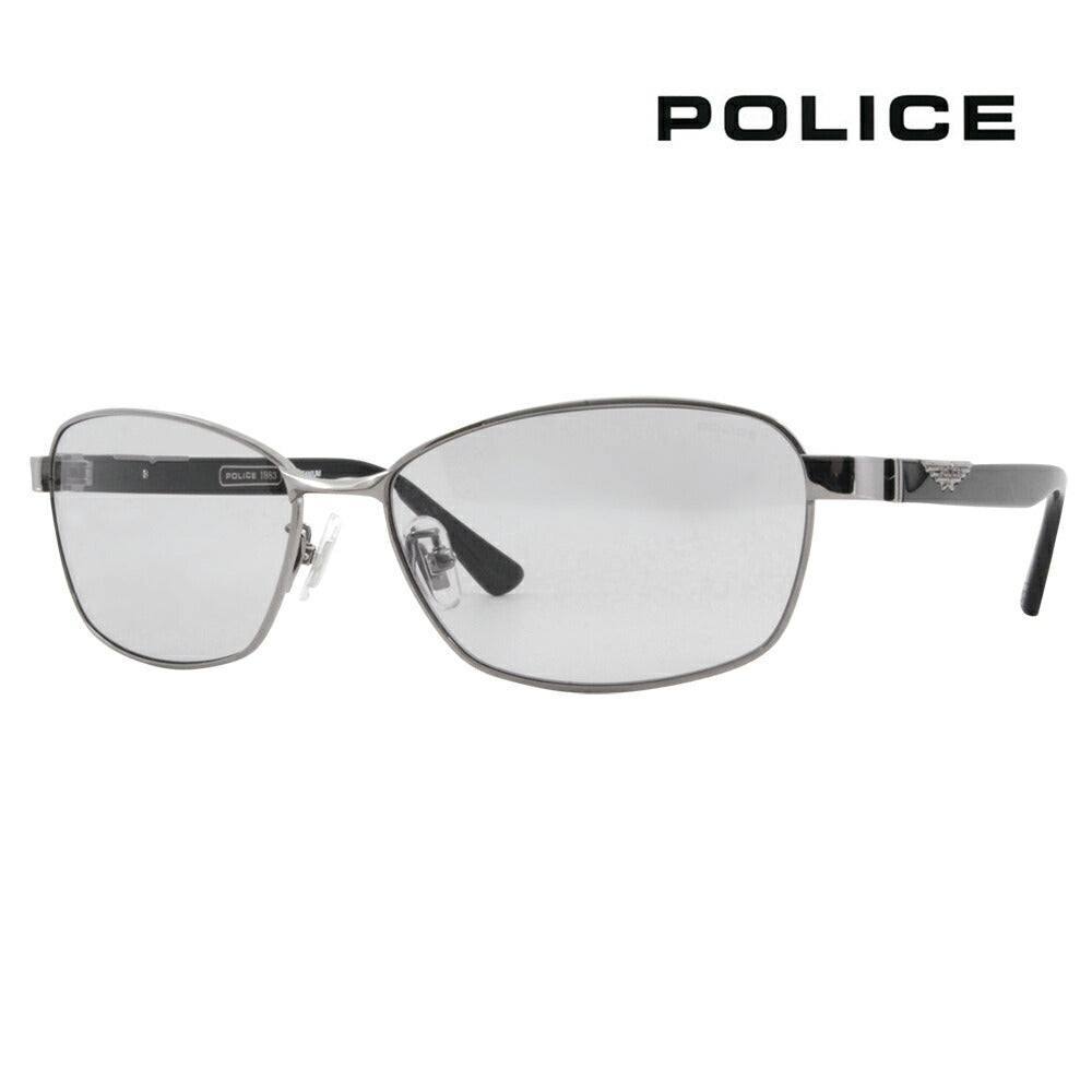 [Authorized Retailer] Police Glasses, Sunglasses, Fashion Glasses, SPLG36J 568N 60 POLICE 2023 Model 2023 Model ORIGINS Origins Metal Full Rim Men's Square Titanium 