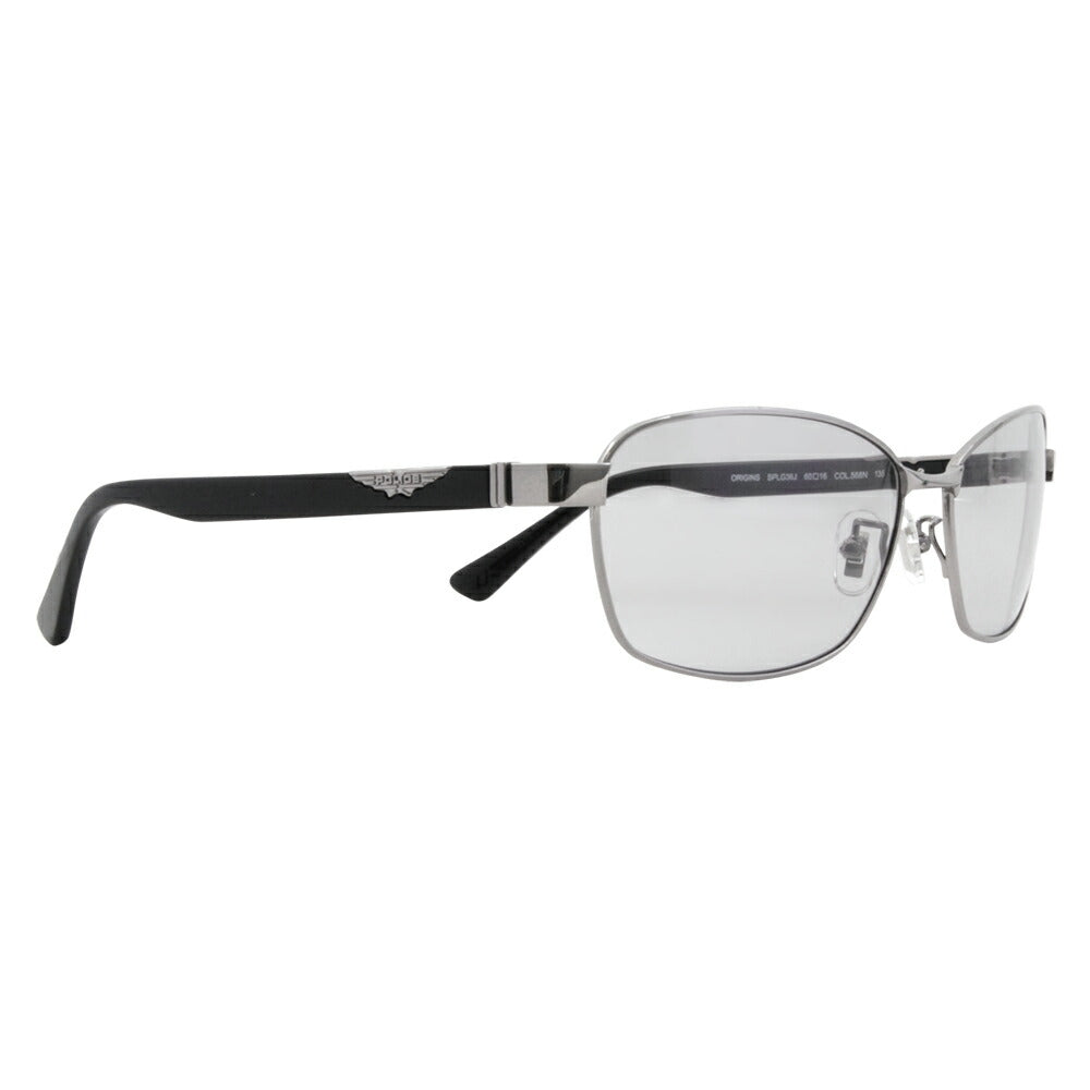 [Authorized Retailer] Police Glasses, Sunglasses, Fashion Glasses, SPLG36J 568N 60 POLICE 2023 Model 2023 Model ORIGINS Origins Metal Full Rim Men's Square Titanium 