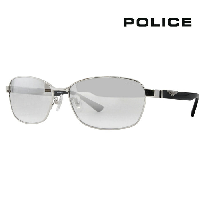 [Authorized Retailer] Police Glasses, Sunglasses, Fashion Glasses, SPLG36J 583X 60 POLICE 2023 Model 2023 Model ORIGINS Origins Metal Full Rim Men's Square Titanium Mirror Lens 
