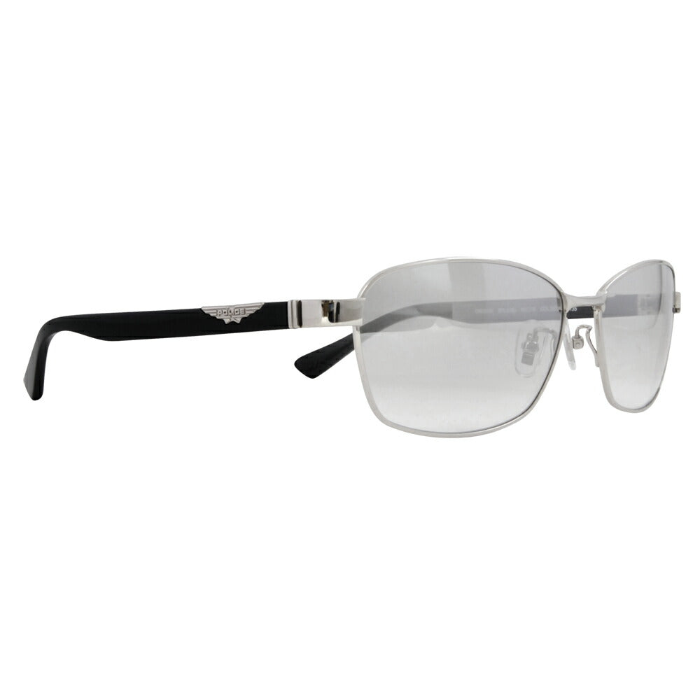 [Authorized Retailer] Police Glasses, Sunglasses, Fashion Glasses, SPLG36J 583X 60 POLICE 2023 Model 2023 Model ORIGINS Origins Metal Full Rim Men's Square Titanium Mirror Lens 