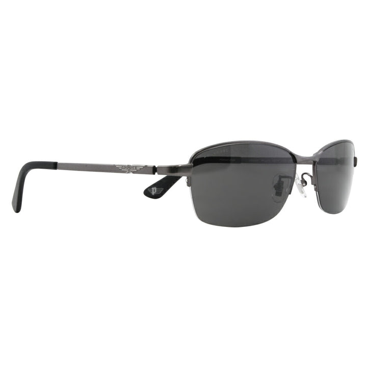 [Authorized Retailer] Police Glasses, Sunglasses, Fashion Glasses, SPLG37J 627P 58 POLICE 2023 Model ORIGINS Men's Square Half Rim Nylor Polarized Lenses 