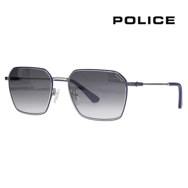 [Authorized Retailer] Police Sunglasses, Fashion Glasses SPLL84 0579 56 POLICE Global Model Square Spring Hinge OCTANE 2024 Model UV Protection 