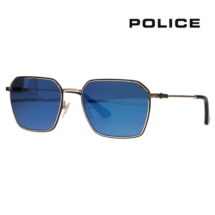 [Authorized Retailer] Police Sunglasses, Fashion Glasses, SPLL84 300B 56, POLICE Global Model, Square, Spring Hinge, OCTANE, 2024 Model, UV Protection 