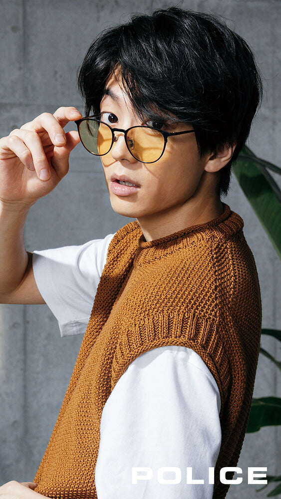 [Authorized Retailer] Police Glasses, Sunglasses, Fashion Glasses, SPLM25J 530X 51 POLICE 2023 Model 2023SUMMER Visual Model 40th Anniversary Limited Edition Titanium Boston 