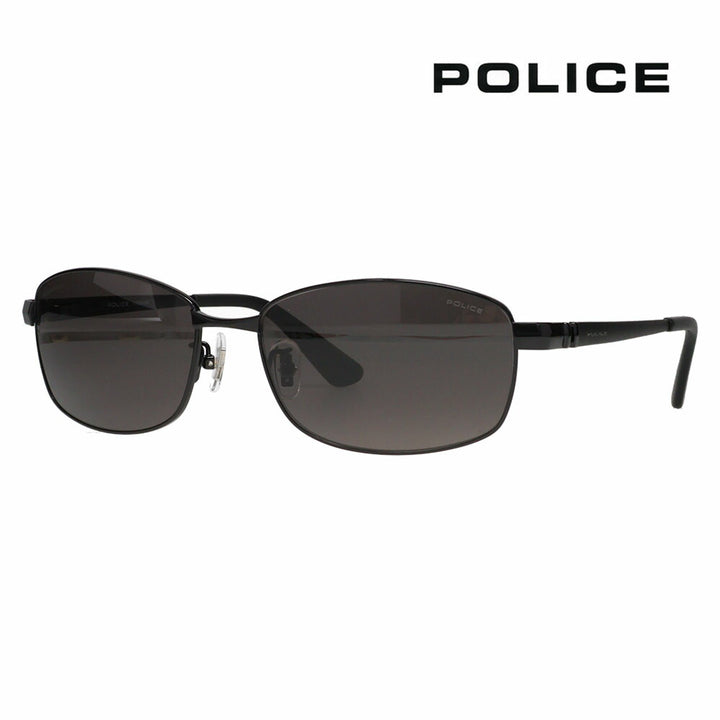 [Authorized Retailer] Police Glasses, Sunglasses, Fashion Glasses, SPLM27J 530P 59 POLICE FORWARD 2024 Model Metal Square Full Rim Japan Model Men's Titanium Polarized Lenses 