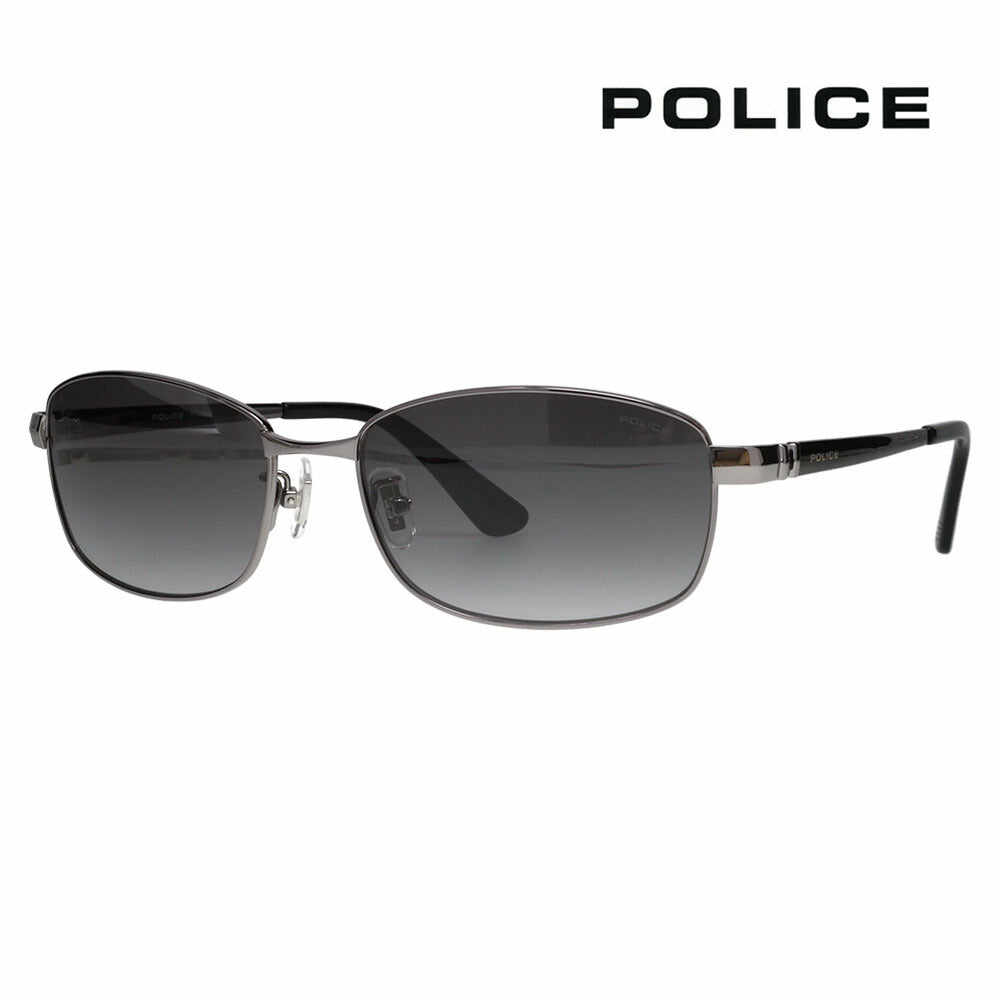 [Authorized Retailer] Police Glasses Sunglasses Fashion Glasses SPLM27J 568N 59 POLICE FORWARD 2024 Model Metal Square Full Rim Japan Model Men's Titanium 