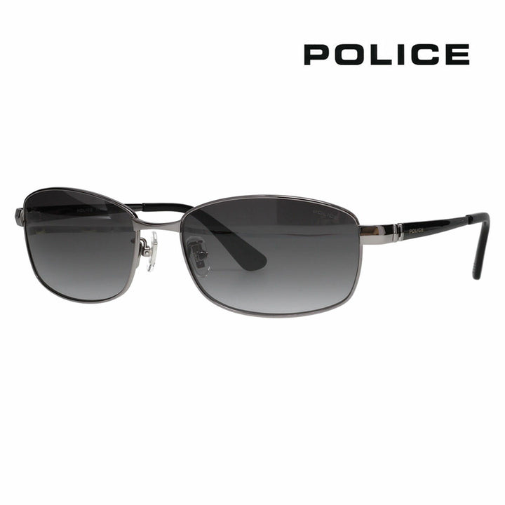 [Authorized Retailer] Police Glasses Sunglasses Fashion Glasses SPLM27J 568N 59 POLICE FORWARD 2024 Model Metal Square Full Rim Japan Model Men's Titanium 