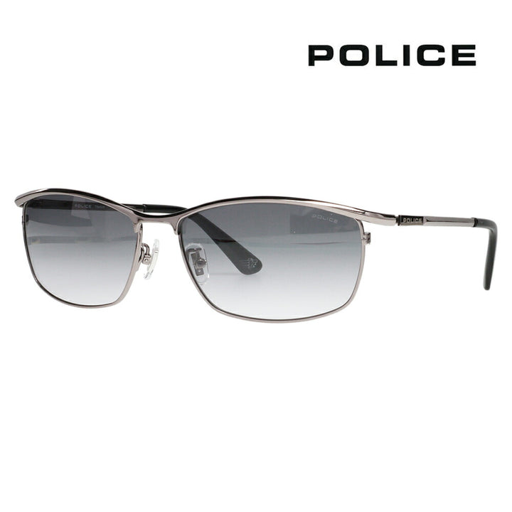 [Authorized Retailer] Police Sunglasses, Fashion Glasses, Eyeglasses SPLM30J 0568 60 POLICE 2024 Model Japan Model VOLTAGE Metal Square Full Rim Men's Titanium 