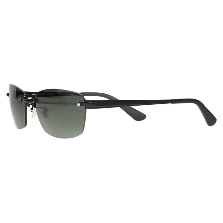 [Authorized Retailer] Police Sunglasses, Fashion Glasses, SPLM31J 530P 60 POLICE 2024 Model Japan Model BOLT EVO Metal Square Two-Point Rimless Men's Titanium Polarized Lenses Polarized 