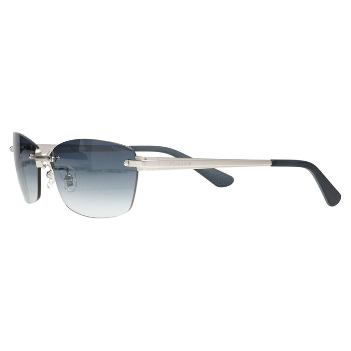 [Authorized Retailer] Police Sunglasses, Fashion Glasses, Eyeglasses SPLM31J 581L 60 POLICE 2024 Model Japan Model BOLT EVO Bolt Evo Metal Square Two-Point Rimless Men's Titanium 