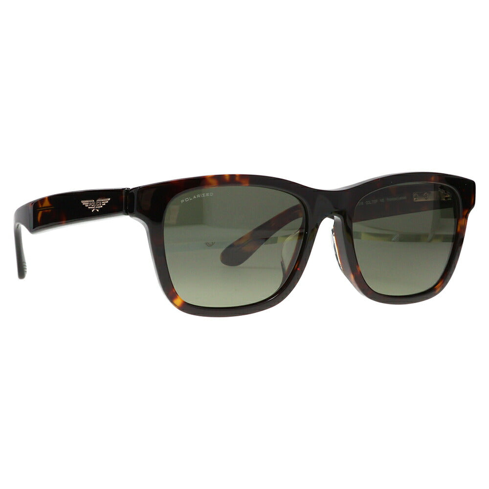 [Authorized Retailer] Police Sunglasses, Fashion Glasses, SPLM32J 710P 54 POLICE ORIGINS Origins 2024 Model Cell Acetate Square Wellington Japan Model Men's Polarized Lenses 