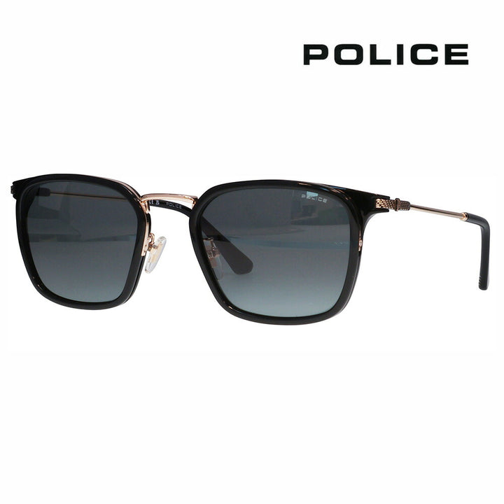 【正規品販売店】ポリス サングラス 伊達メガネ SPLP27 0300 54 POLICE 2025年モデル Heritage ヘリテージ OCTANE12 オクタン12 メンズ スクエア セル メタル コンビネーション