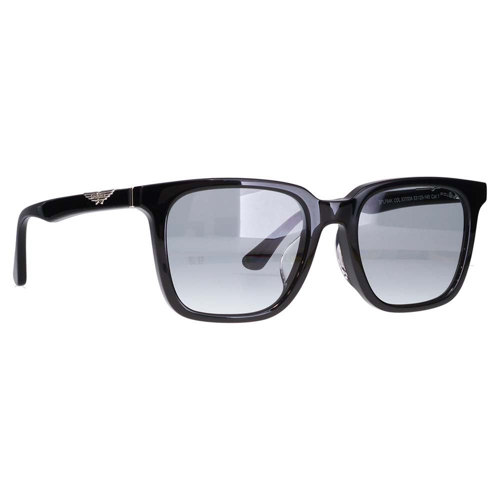 【正規品販売店】ポリス サングラス 伊達メガネ SPLP84K 700A 53 POLICE 2025年モデル スクエア メンズ セル