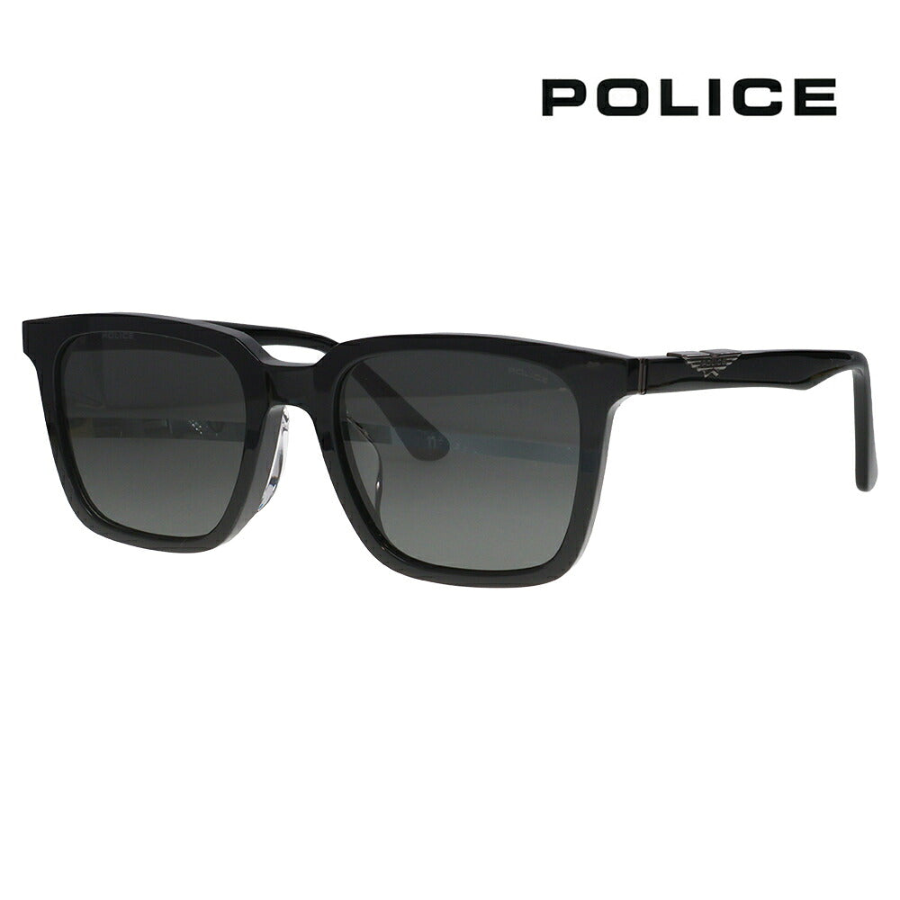 【正規品販売店】ポリス サングラス SPLP84K 700F 53 POLICE スクエア セル メンズ 伊達眼鏡 メガネ