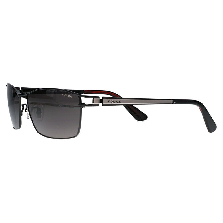 【正規品販売店】ポリス サングラス 伊達メガネ SPLQ02J 0530 59 POLICE 2025年モデル JET ジェット スクエア メンズ メタル