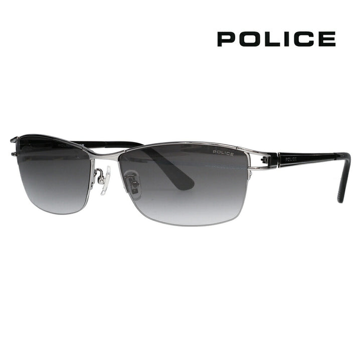 【正規品販売店】ポリス サングラス 伊達メガネ SPLQ03J 0568 59 POLICE 2025年モデル JET ジェット スクエア メンズ ナイロール