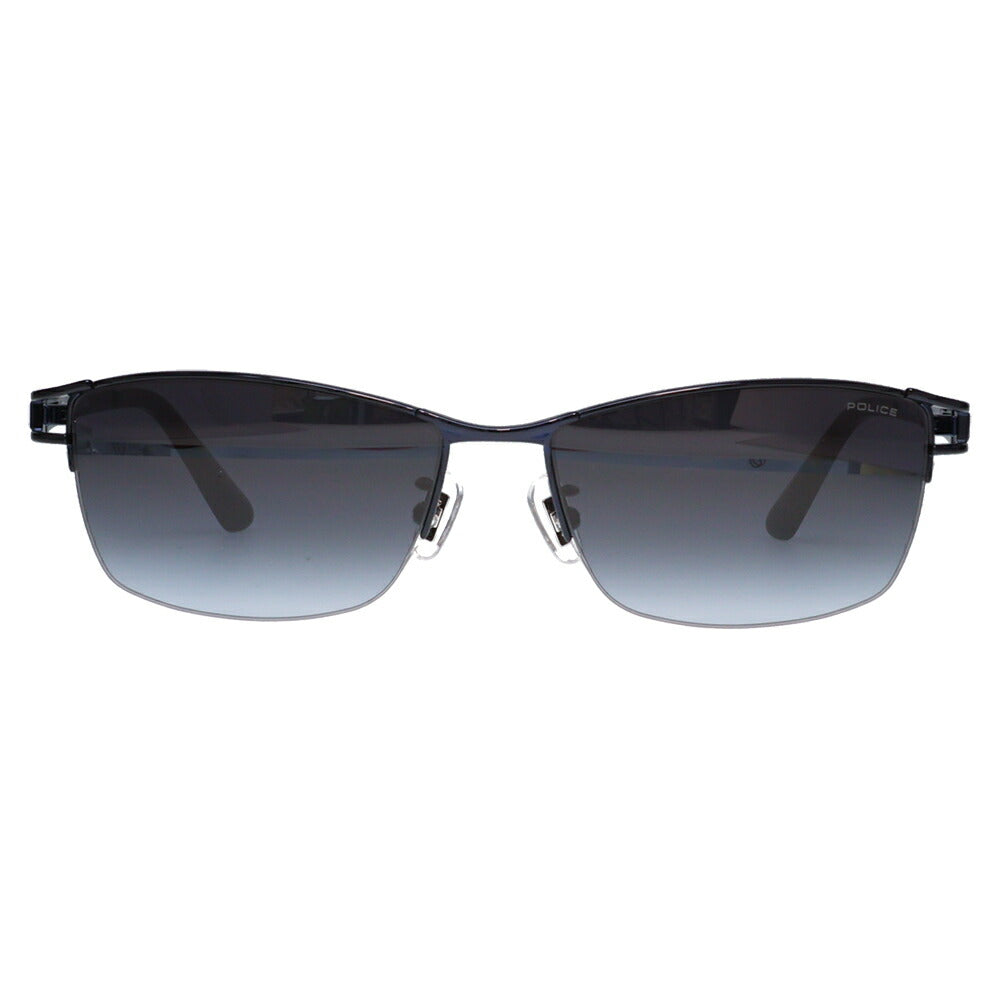 【正規品販売店】ポリス サングラス 伊達メガネ SPLQ03J 0N28 59 POLICE 2025年モデル JET ジェット スクエア メンズ ナイロール