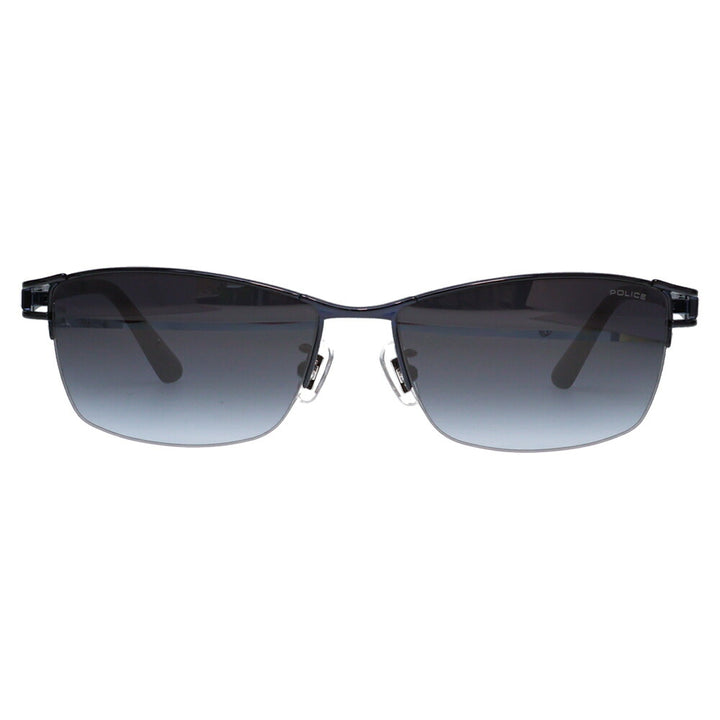 【正規品販売店】ポリス サングラス 伊達メガネ SPLQ03J 0N28 59 POLICE 2025年モデル JET ジェット スクエア メンズ ナイロール