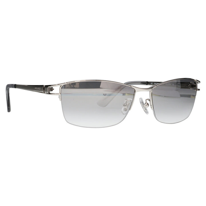 【正規品販売店】ポリス サングラス 伊達メガネ SPLQ03J 583X 59 POLICE 2025年モデル JET ジェット スクエア メンズ ナイロール ミラー