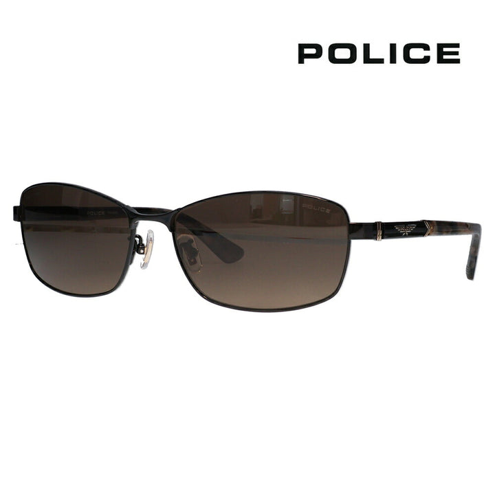 【正規品販売店】ポリス サングラス 伊達メガネ SPLQ04J 530P 60 POLICE 2025年モデル ORIGINS オリジンズ スクエア メンズ メタル 偏光