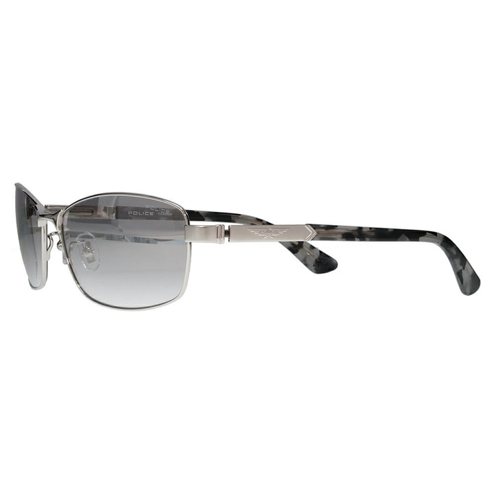 【正規品販売店】ポリス サングラス 伊達メガネ SPLQ04J 583X 60 POLICE 2025年モデル ORIGINS オリジンズ スクエア メンズ メタル ミラー