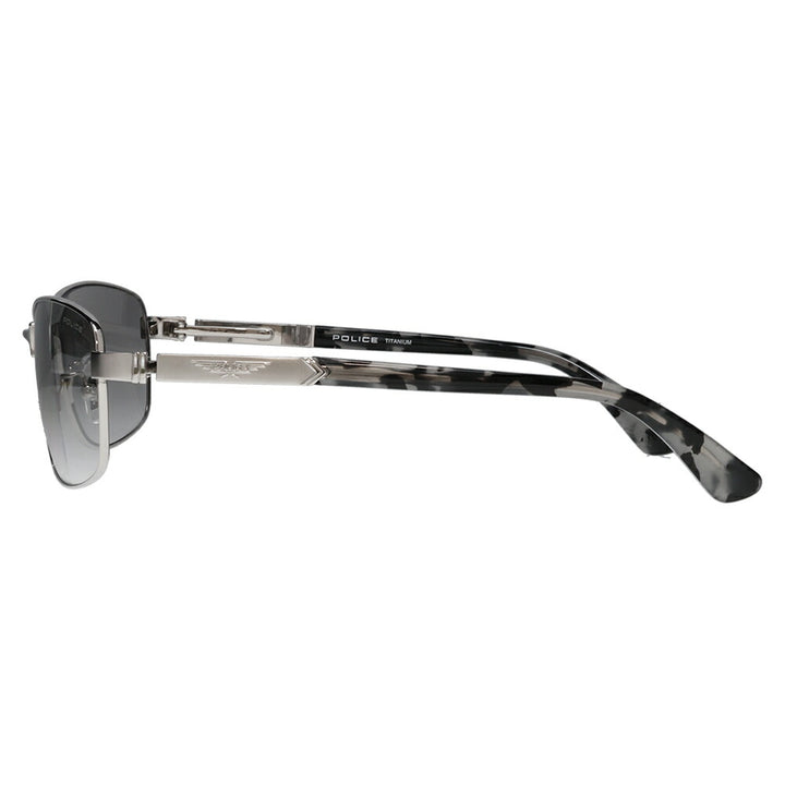 【正規品販売店】ポリス サングラス 伊達メガネ SPLQ04J 583X 60 POLICE 2025年モデル ORIGINS オリジンズ スクエア メンズ メタル ミラー