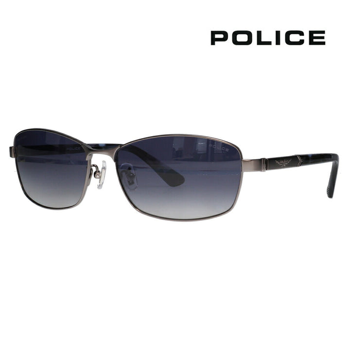 【正規品販売店】ポリス サングラス 伊達メガネ SPLQ04J 627P 60 POLICE 2025年モデル ORIGINS オリジンズ スクエア メンズ メタル 偏光
