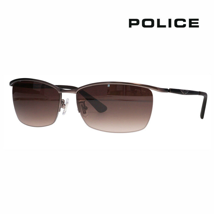 【正規品販売店】ポリス サングラス 伊達メガネ SPLQ05J 0627 59 POLICE 2025年モデル ORIGINS オリジンズ スクエア メンズ メタル チタン ナイロール
