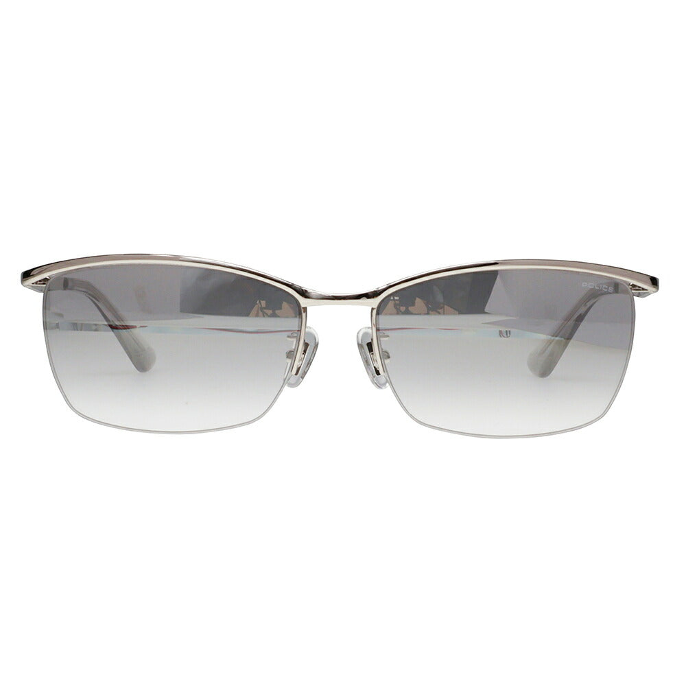 【正規品販売店】ポリス サングラス 伊達メガネ SPLQ05J 583X 59 POLICE 2025年モデル ORIGINS オリジンズ スクエア メンズ メタル ミラー