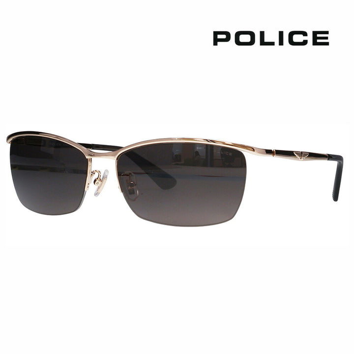 【正規品販売店】ポリス サングラス 伊達メガネ SPLQ05J 8FFP 59 POLICE 2025年モデル ORIGINS オリジンズ スクエア メンズ メタル チタン ナイロール 偏光