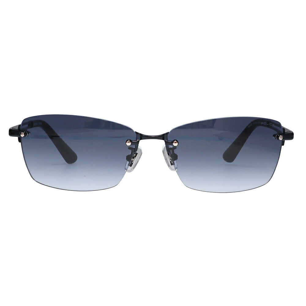 【正規品販売店】ポリス サングラス 伊達メガネ SPLQ06J 0N40 60 POLICE 2025年モデル スクエア ツーポイント メンズ