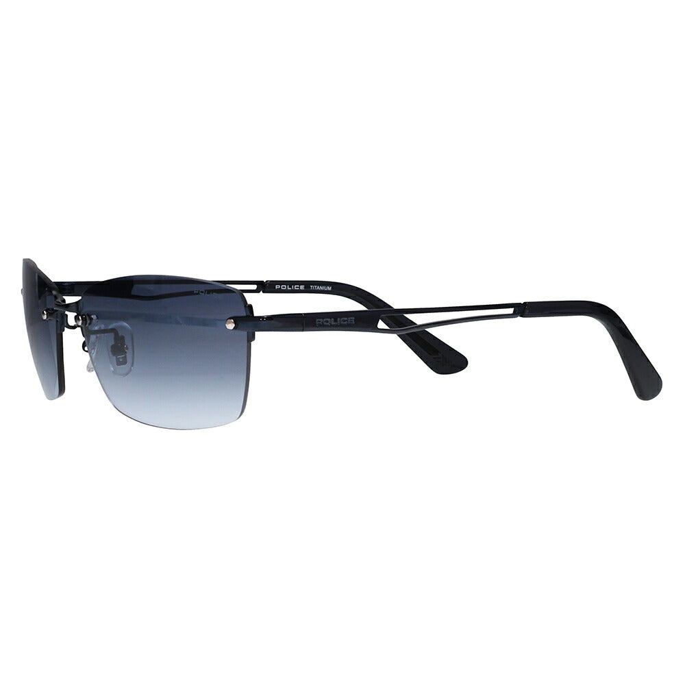 【正規品販売店】ポリス サングラス 伊達メガネ SPLQ06J 0N40 60 POLICE 2025年モデル スクエア ツーポイント メンズ