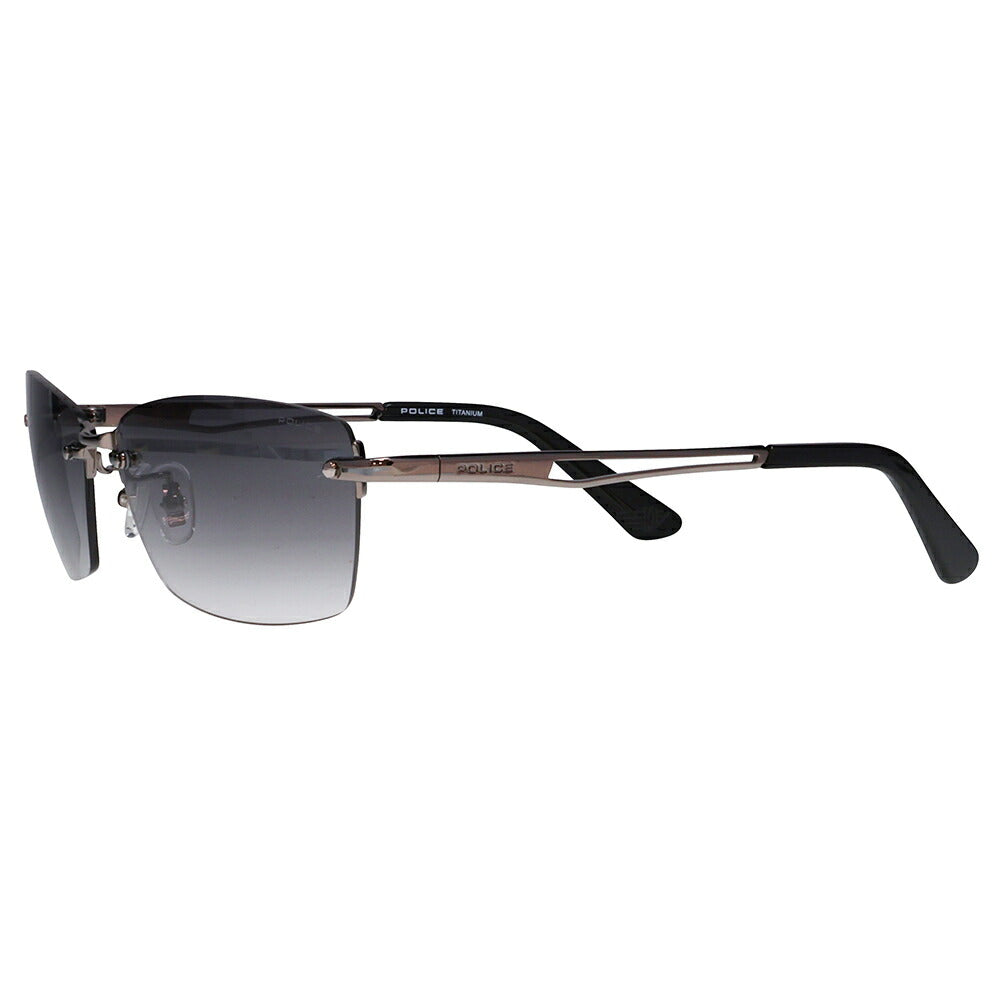 【正規品販売店】ポリス サングラス 伊達メガネ SPLQ06J 568N 60 POLICE 2025年モデル スクエア ツーポイント メンズ