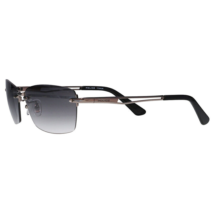 【正規品販売店】ポリス サングラス 伊達メガネ SPLQ06J 568N 60 POLICE 2025年モデル スクエア ツーポイント メンズ