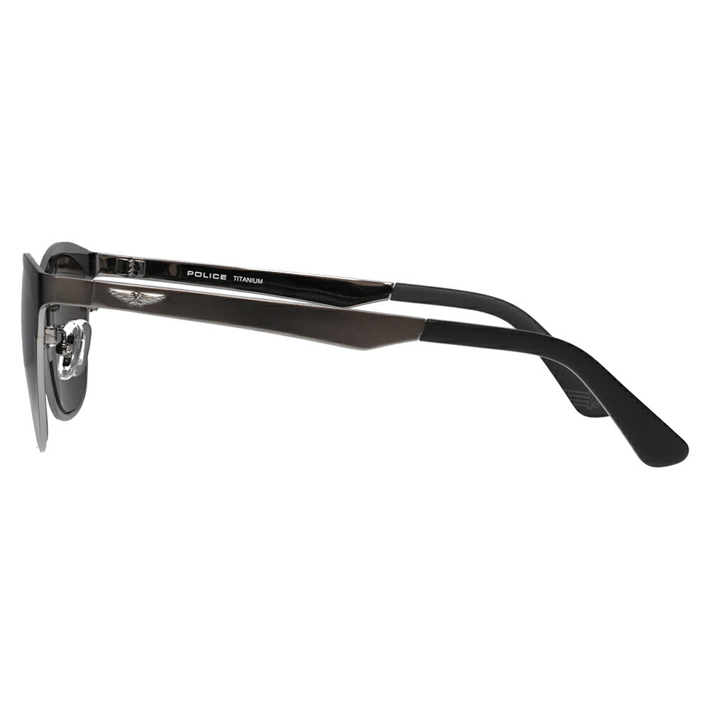 【正規品販売店】ポリス サングラス 伊達メガネ SPLQ07J 0627 52 POLICE 2025年モデル ウェリントン メンズ メタル