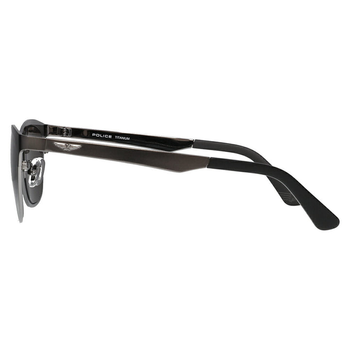 【正規品販売店】ポリス サングラス 伊達メガネ SPLQ07J 0627 52 POLICE 2025年モデル ウェリントン メンズ メタル