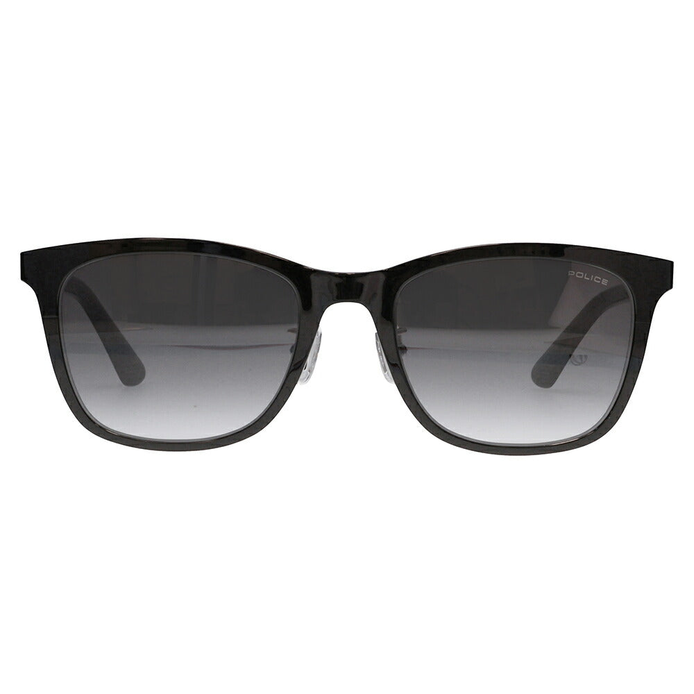 【正規品販売店】ポリス サングラス 伊達メガネ SPLQ07J 530N 52 POLICE 2025年モデル ウェリントン メンズ メタル