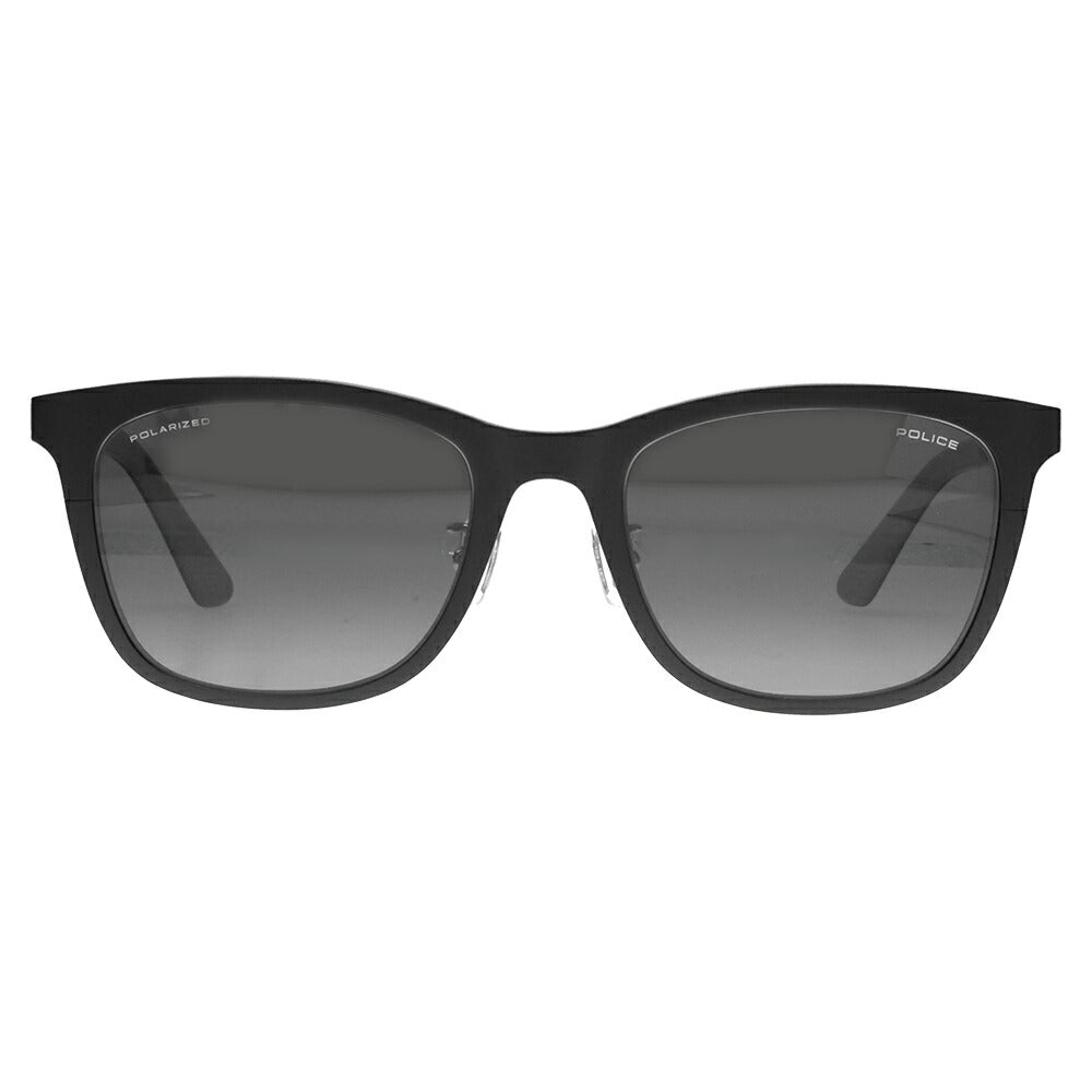 【正規品販売店】ポリス サングラス 伊達メガネ SPLQ07J 531P 52 POLICE 2025年モデル ウェリントン メンズ メタル 偏光