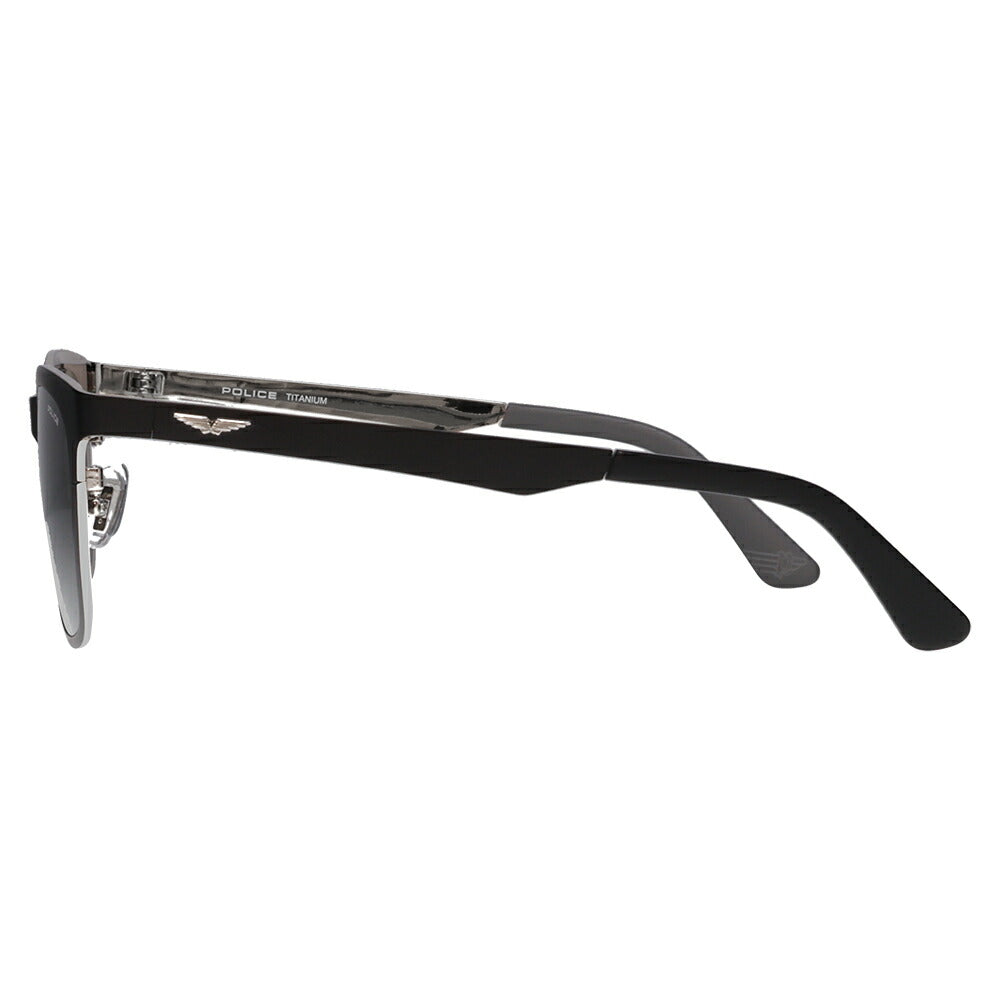 【正規品販売店】ポリス サングラス 伊達メガネ SPLQ07J 531P 52 POLICE 2025年モデル ウェリントン メンズ メタル 偏光