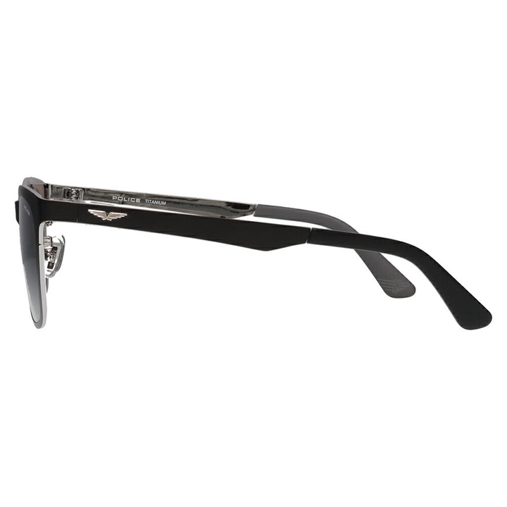 【正規品販売店】ポリス サングラス 伊達メガネ SPLQ07J 531P 52 POLICE 2025年モデル ウェリントン メンズ メタル 偏光