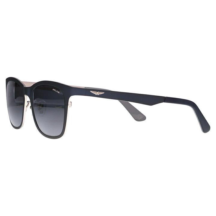【正規品販売店】ポリス サングラス 伊達メガネ SPLQ07J N34P 52 POLICE 2025年モデル ウェリントン メンズ メタル 偏光