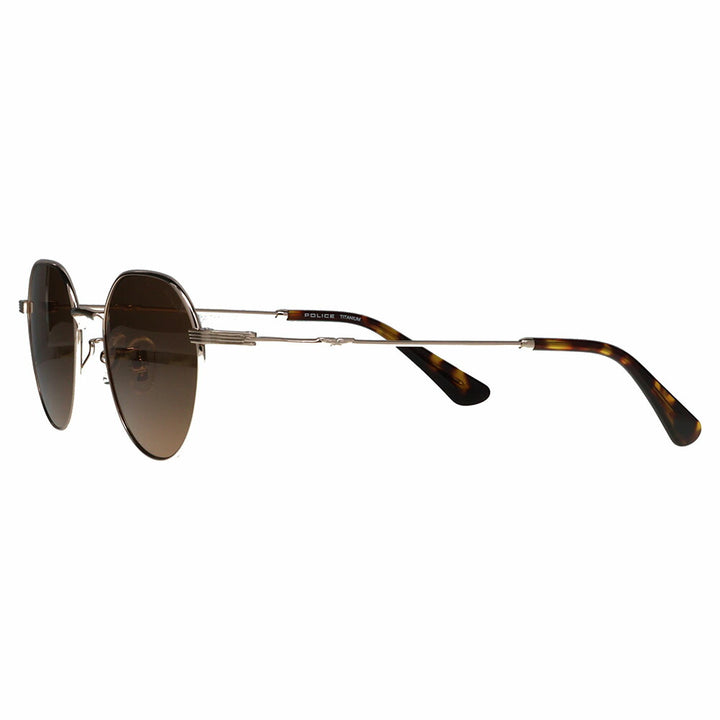 【正規品販売店】ポリス サングラス 伊達メガネ SPLQ08J 0K3W 49 POLICE 2025年モデル クラウンパント ユニセックス メタル