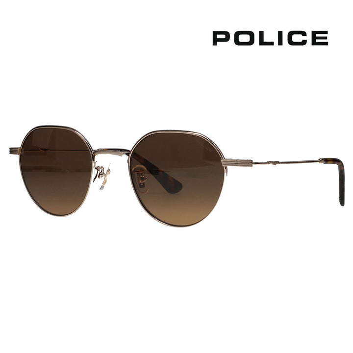 【正規品販売店】ポリス サングラス 伊達メガネ SPLQ08J 0K3W 49 POLICE 2025年モデル クラウンパント ユニセックス メタル