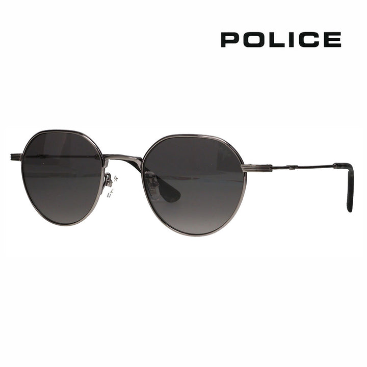 【正規品販売店】ポリス サングラス 伊達メガネ SPLQ08J 0S3M 49 POLICE 2025年モデル クラウンパント ユニセックス メタル