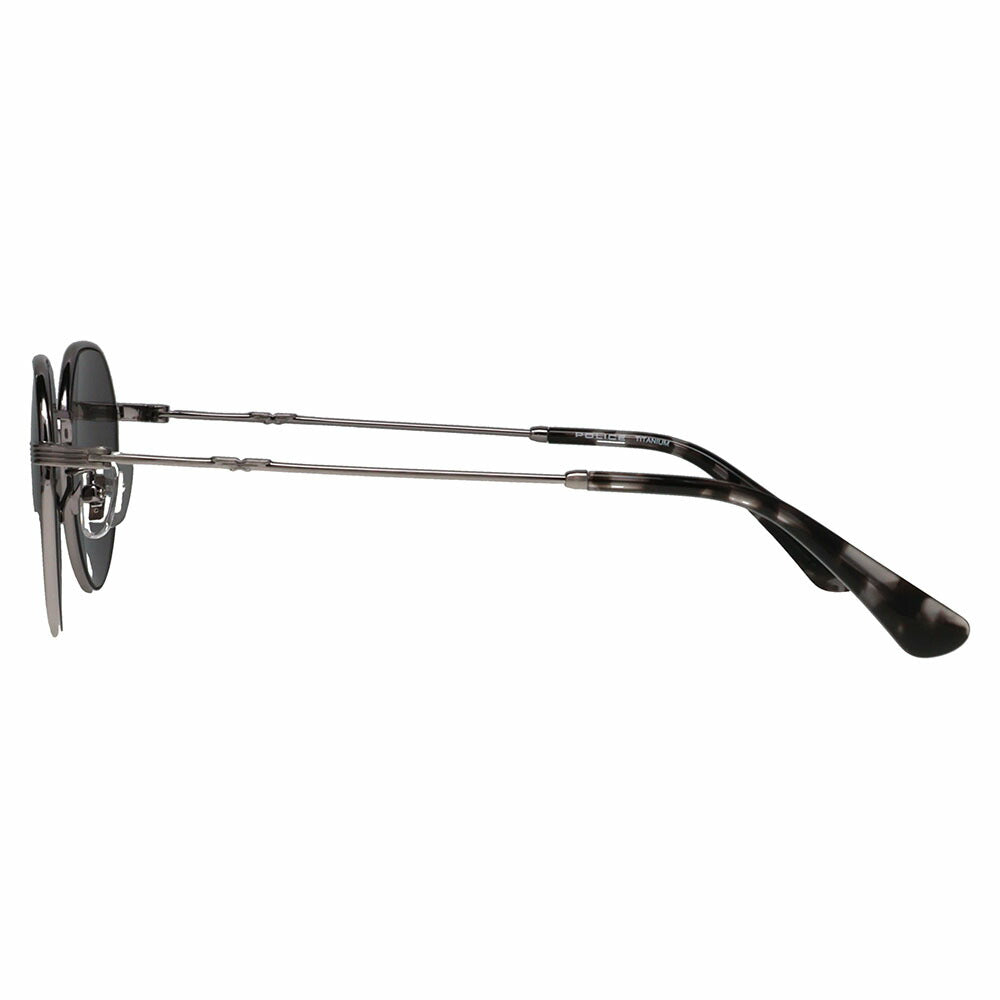 【正規品販売店】ポリス サングラス 伊達メガネ SPLQ08J 0S3M 49 POLICE 2025年モデル クラウンパント ユニセックス メタル