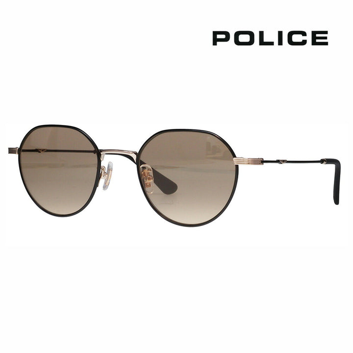 【正規品販売店】ポリス サングラス 伊達メガネ SPLQ08J 300W 49 POLICE 2025年モデル クラウンパント ユニセックス メタル 調光