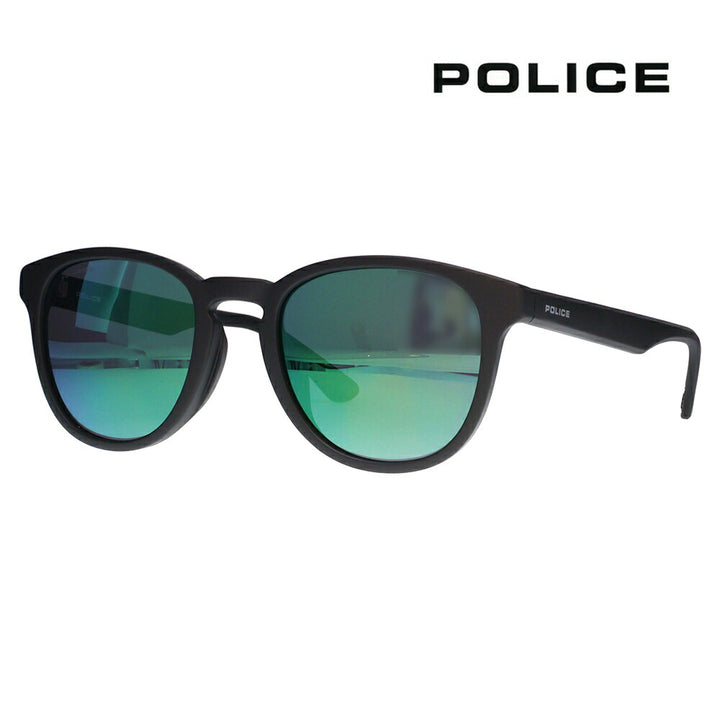 【正規品販売店】ポリス サングラス 伊達メガネ SPLQ10J U28P 52 POLICE 2025年モデル ボストン メンズ セル 偏光
