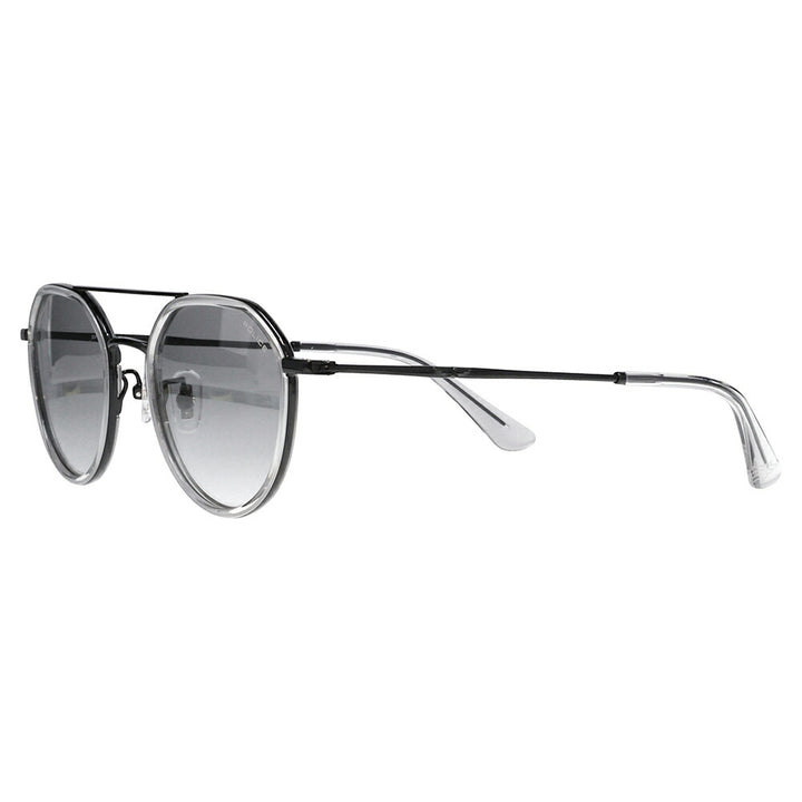 【正規品販売店】ポリス サングラス 伊達メガネ SPLQ11J 530P 49 POLICE 2025年モデル クラウンパント ツーブリッジ メンズ 偏光